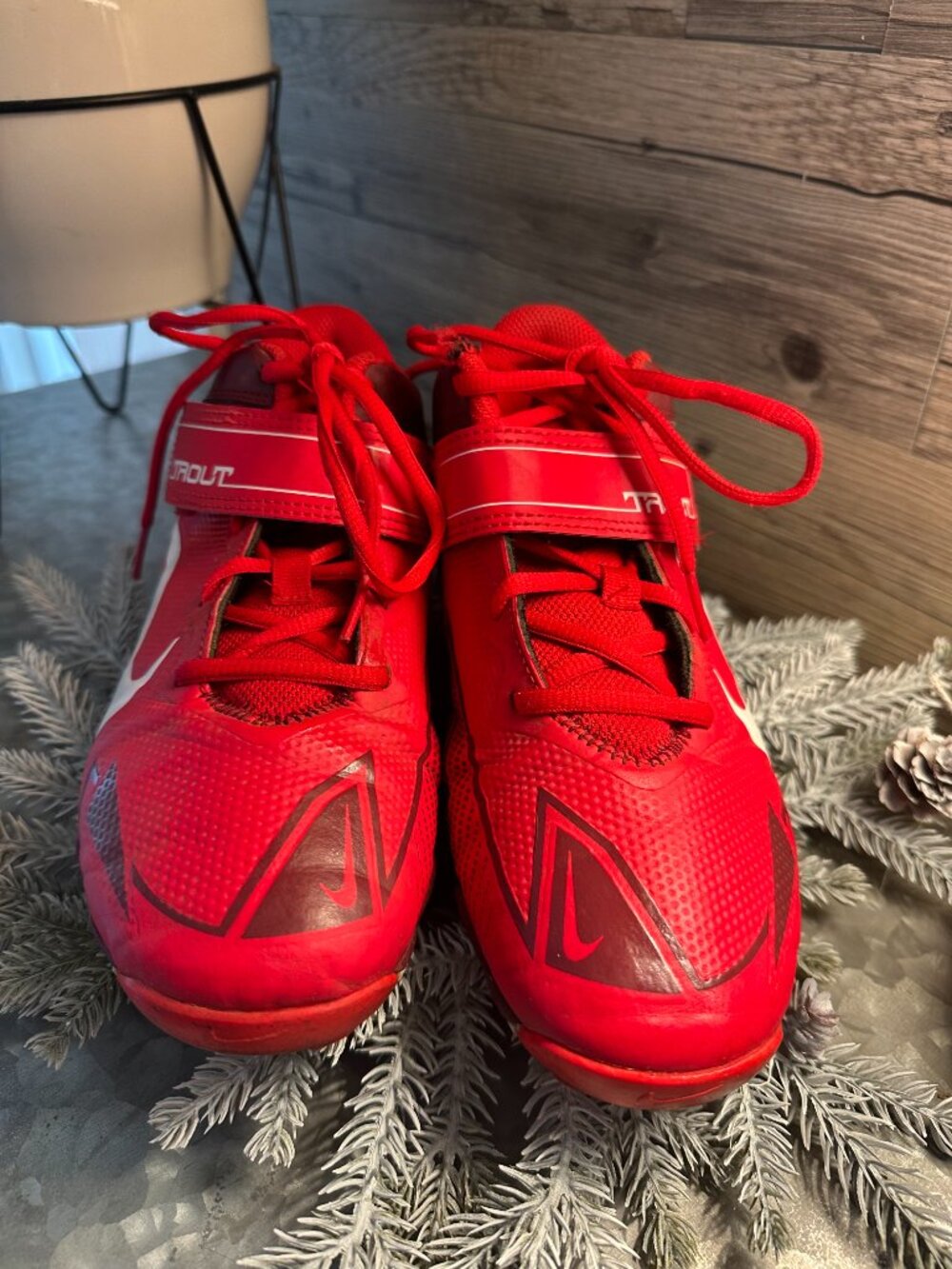 Nike Force Trout 8 Keystone Baseball cleats  Size 5.5 red.